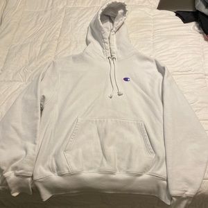 White Champion hoodie